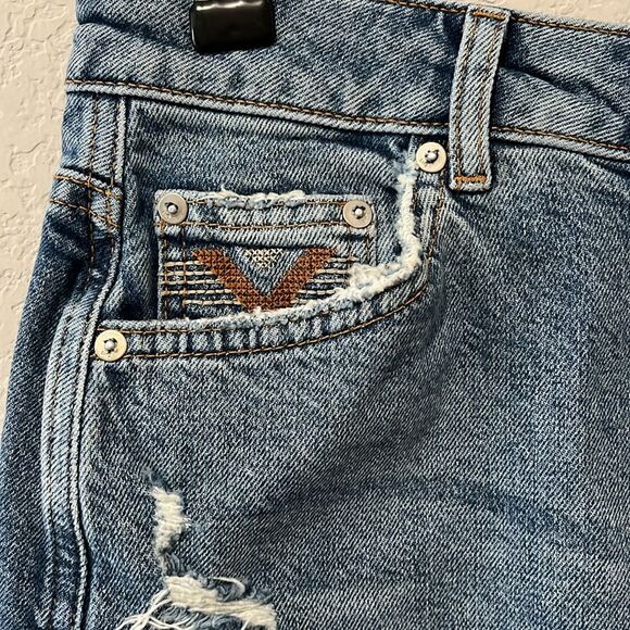 ANTHROPOLOGIE Pilcro and the Letterpress Denim Pencil Midi Skirt, Size 2 - Picture 4 of 8